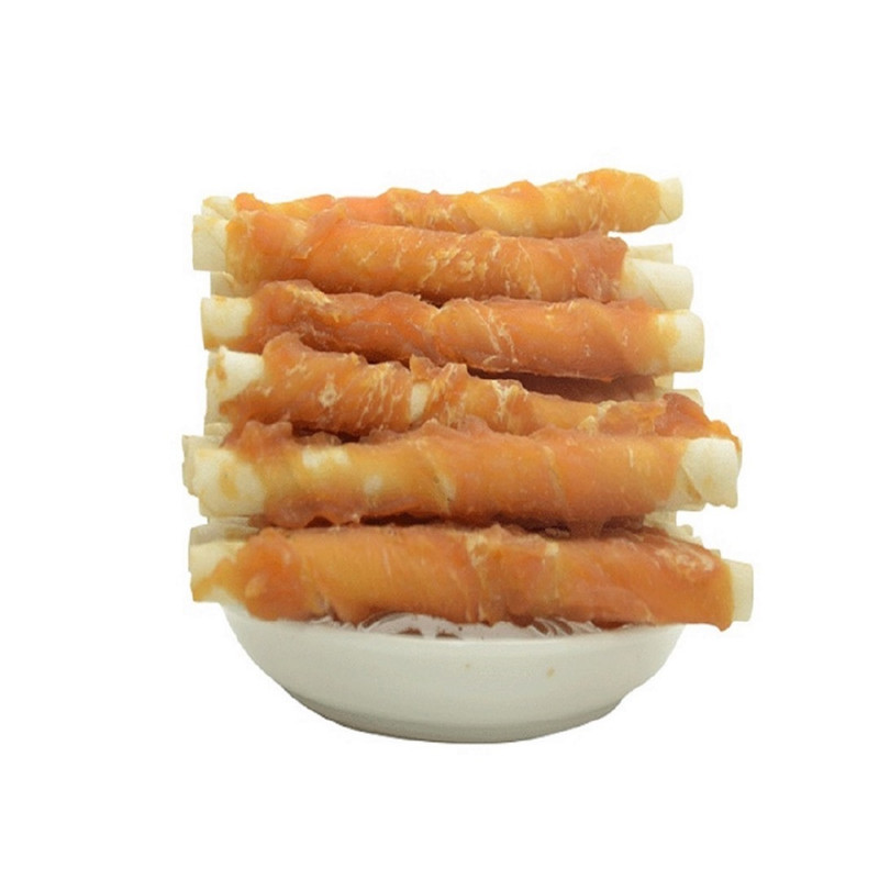 تشویقی سگ اداگ مدل Chicken cowhide stick وزن 100 گرم