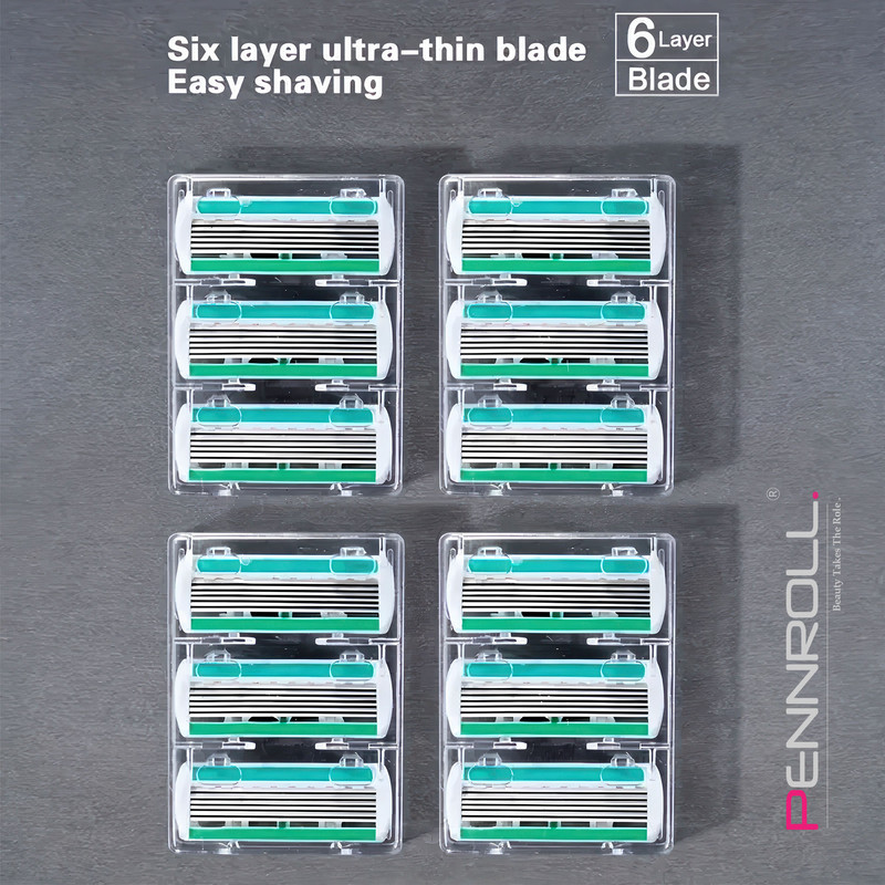 تیغ یدک پنرول مدل PRCL - Razor Refills 6 X3 بسته 3 عددی