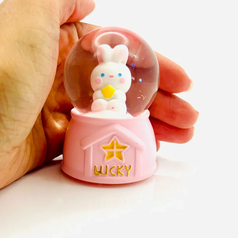 گوی چراغ‌دار مدل Lucky طرح بچه خرگوش خوش شانس کد ABCD1623.15