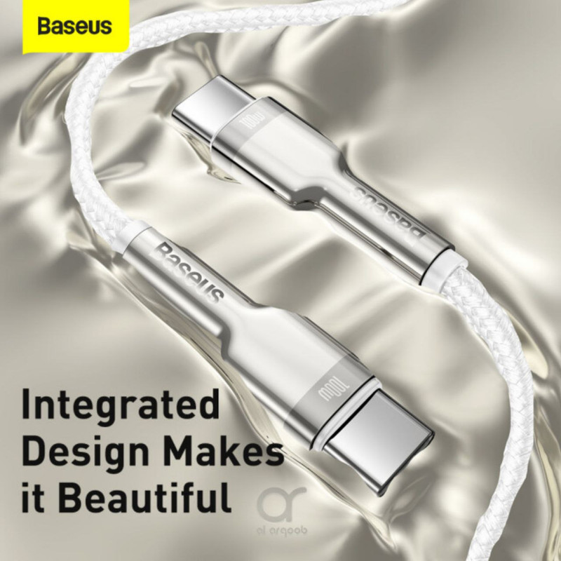 کابل تبدیل USB-C باسئوس مدل Metal Series 100W طول 2 متر