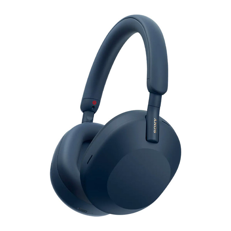هدفون بی‌سیم سونی مدل WH-1000XM5 با نویز کنسلینگ فعال (ANC)، درگاه شارژ USB Type-C، دارای 4 میکروفون با فناوری Beamforming، پشتیبانی از دستیار صوتی، قابلیت اتصال همزمان به دو دستگاه