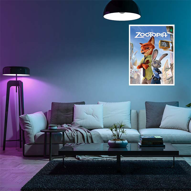 پوستر کارنيکا طرح زوتوپیا Zootopia کد 87998 مجموعه 8 عددی