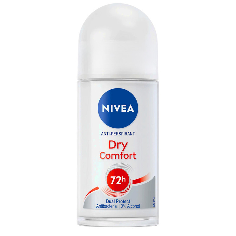 رول ضد تعریق زنانه نیوآ مدل Dry Comfort 72H Dual Protect حجم 50 میلی لیتر