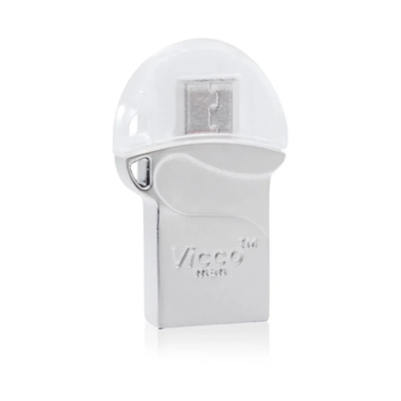 فلش مموری ویکو من مدل VC125 OTG USB2 SILVER ظرفیت 8گیگابایت