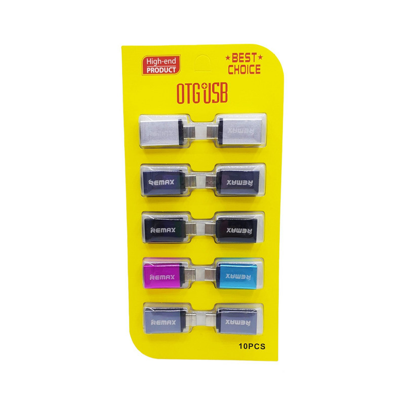 مبدل USB-C به USB OTG ریمکس مدل RE بسته 10 عددی