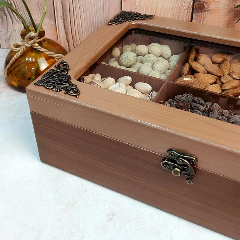 جعبه پذیرایی چوبی مدل سپهر کد 230