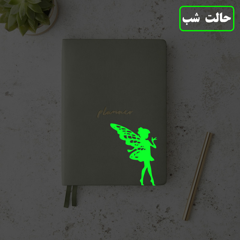 استیکر کلید و پریز مدل شبنما طرح  فرشته بالدار کد 011