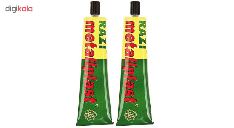 چسب آهن رازی مدل Metallplast حجم 100 میلی لیتر بسته 2 عددی