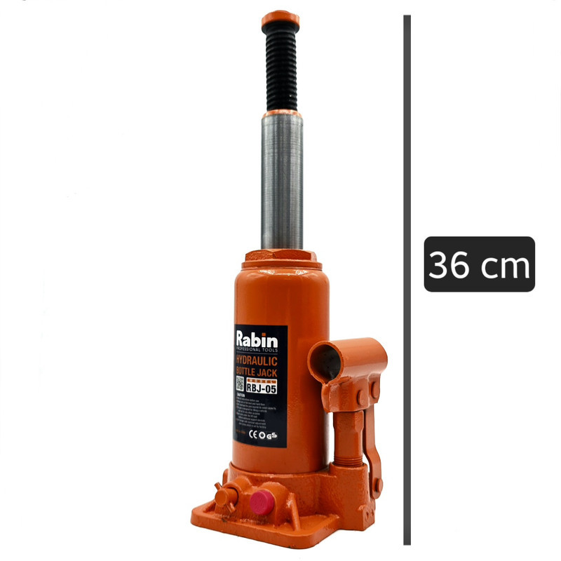 جک هیدرولیک خودرو رابین مدل RBJ-05 ظرفیت 5 تن
