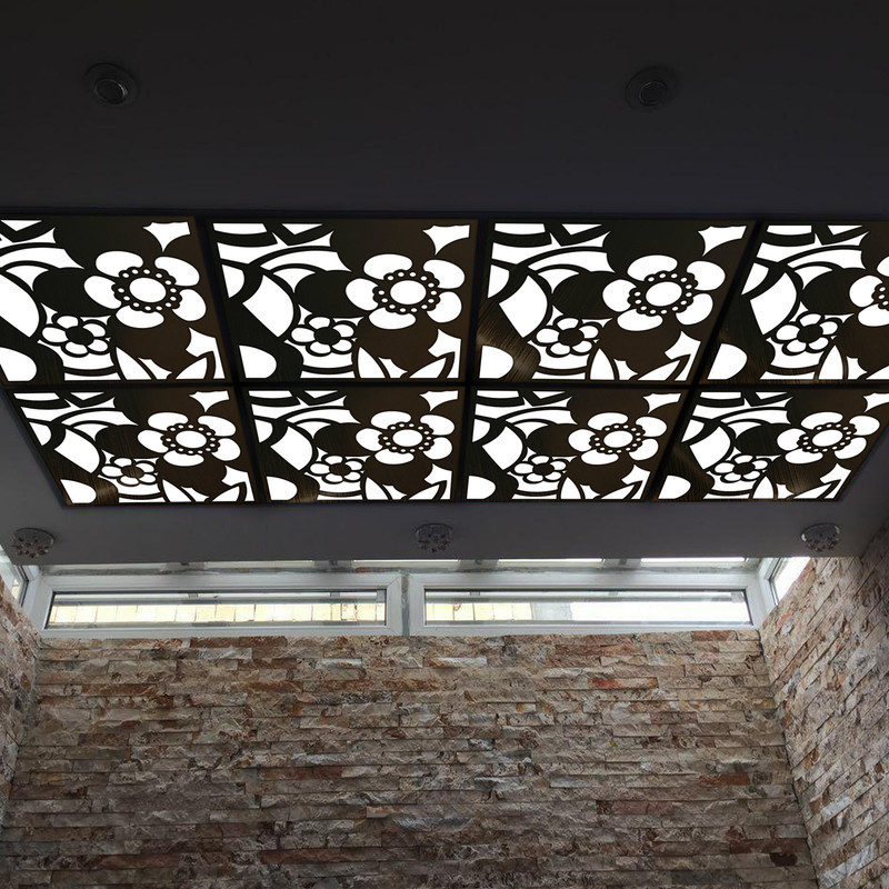 تایل سقفی آسمان مجازی بنی دکو مدل MC27 اندازه 60x60 سانتی متر مجموعه 4 عددی