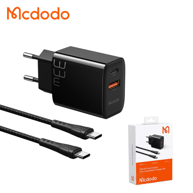 شارژر دیواری مکدودو مدل CH-0922 به همراه کابل تبدیل USB-C