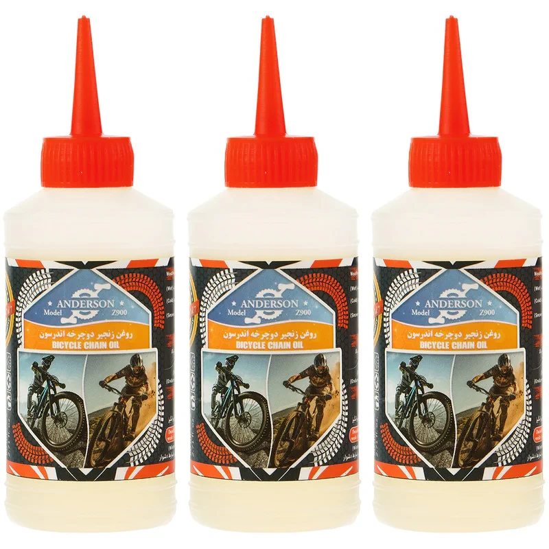 روغن زنجیر دوچرخه اندرسون مدل Z900 حجم 80 میلی لیتر بسته 3 عددی