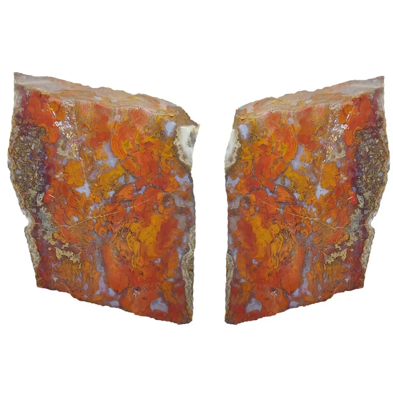 سنگ عقیق مدل شجر منظره کد m5 مجموعه 2 عددی
