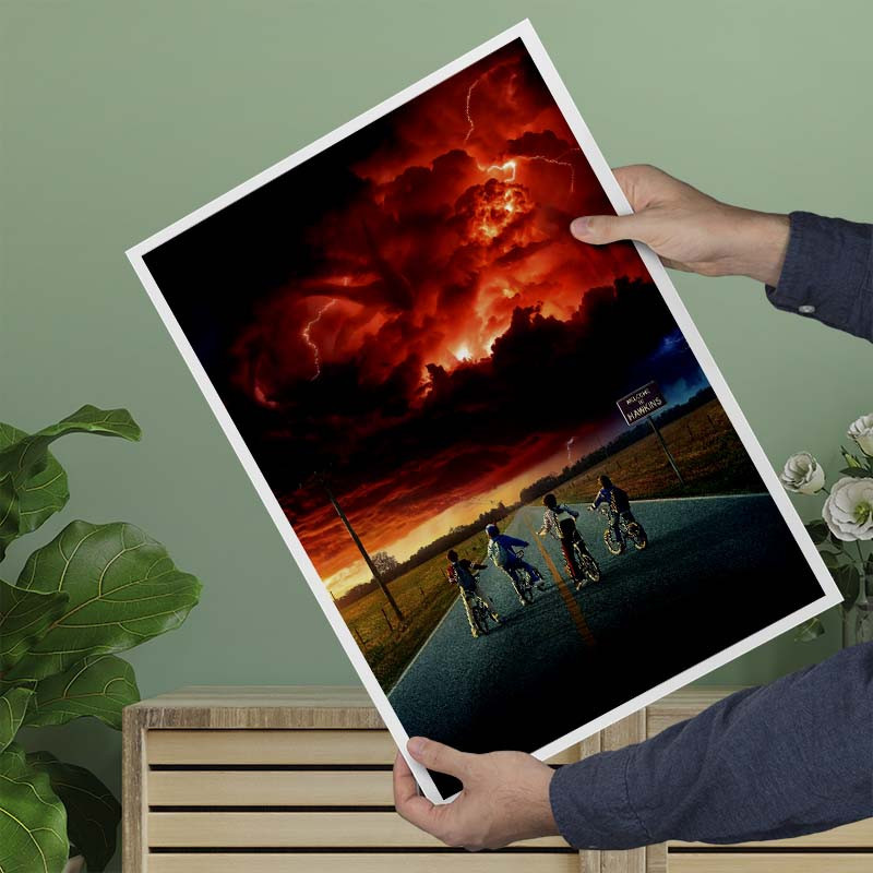 پوستر کارنيکا طرح چیزهای عجیب Stranger Things کد 90767 مجموعه 8 عددی