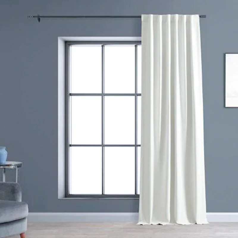 پرده مدل ساده آستر فلامنت سایز 150x275 سانتیمتر