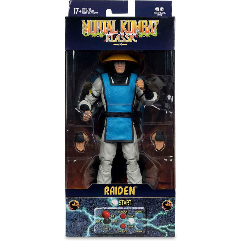 اکشن فیگور مکفارلن تویز مدل رایدن طرح Mortal Kombat ارتفاع 18 سانتی‌متر