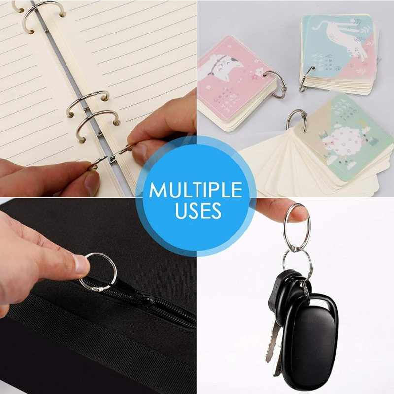 حلقه کلاسور مدل قفل دار کد  silver30 بسته 10 عددی