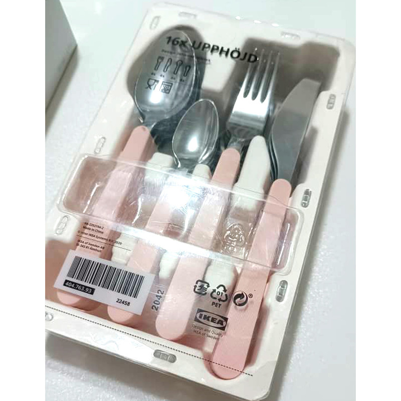 سرویس قاشق و چنگال 16 پارچه ایکیا مدل upphojd