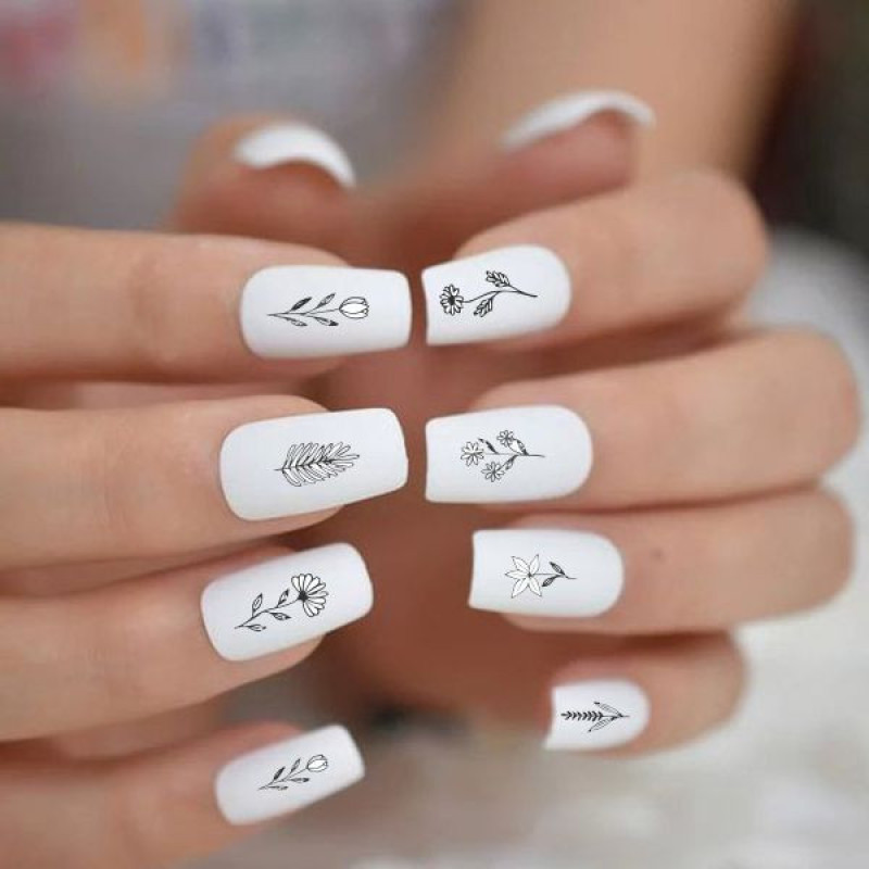برچسب لنز ناخن کد BLNG6638 مجموعه 2 عددی