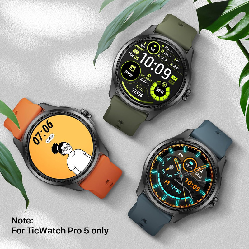 ساعت هوشمند موبووی مدل TicWatch Pro 5 Elite Edition Leather Version