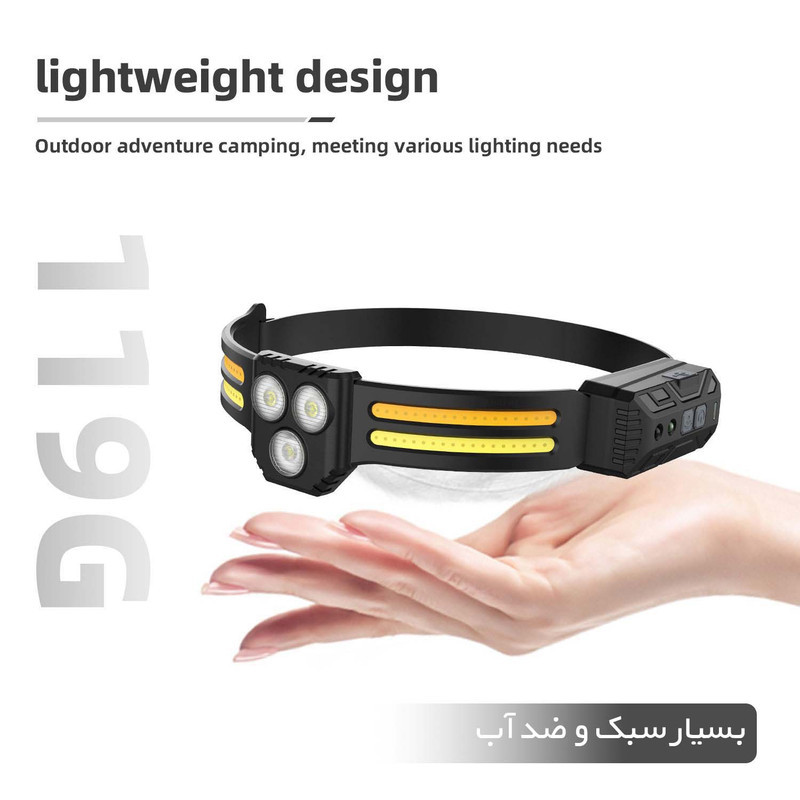چراغ قوه پیشانی مدل SMART کد 2146