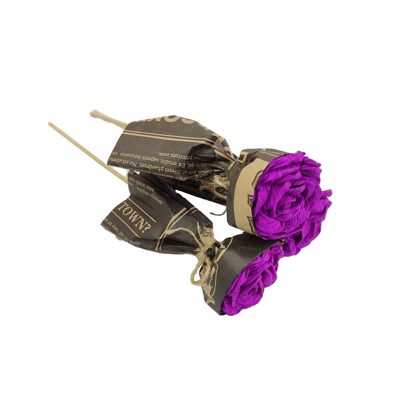 دسته گل مصنوعی مدل هدیه کد I24V مجموعه 3 عددی