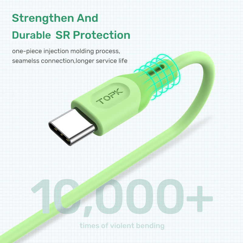 کابل تبدیل USB به USB-C تاپکی مدل AN84-3A-Fast طول 1 متر