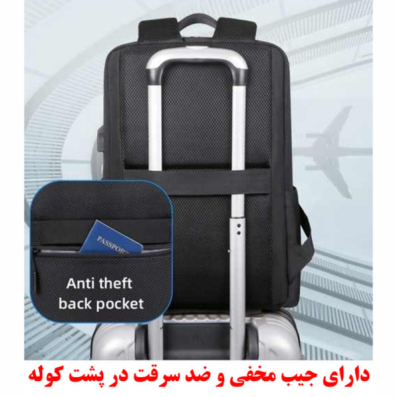 کوله پشتی لپ تاپ مدل 1139 مناسب برای لپ تاپ 14.1 تا 15.6 اینچی