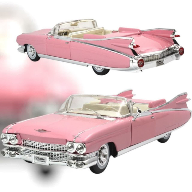 ماکت ماشین ناب سل مدل کادیلاک الدورادو کروک فلزی موزیکال چراغدار عقب کش کد Cadillac Eldorado Metal Musical Lighted Car