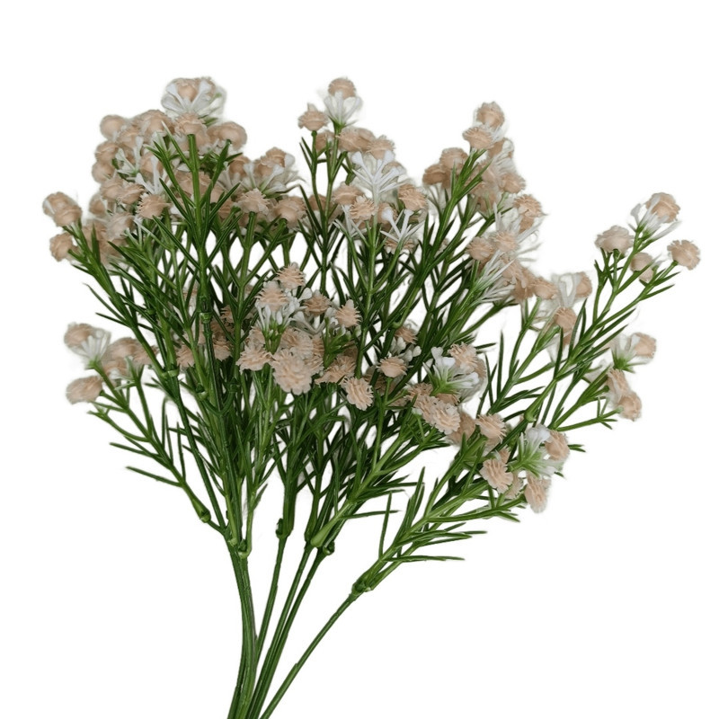 گل مصنوعی ژیپسوفیلا کد 02، پلاستیکی، ابعاد 20×20×34 سانتی‌متر، وزن 50 گرم