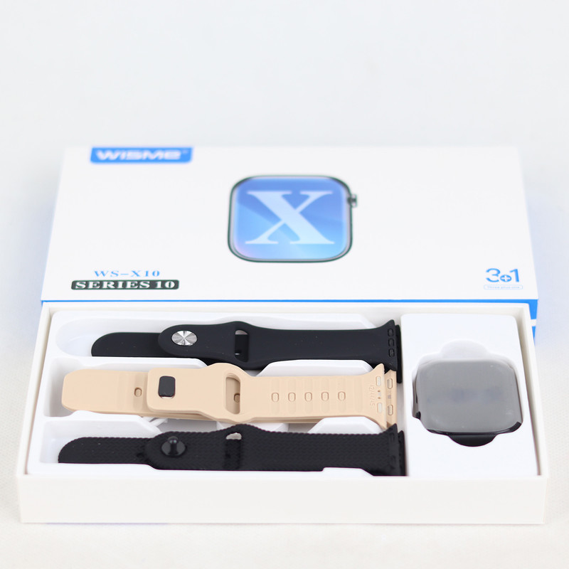 ساعت هوشمند دبلیو اِس مدل WS-X10 دارای قابلیت های صفحه همیشه روشن (Always-on Display)، کنترل موسیقی (Music Player) بند سیلیکون