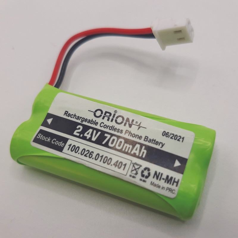 باتری تلفن بی سیم اوریون مدل 2.4V 700mAh