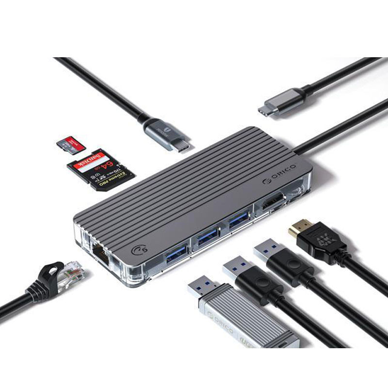هاب ۸ پورت USB-C اوریکو مدل WB-8P-V1