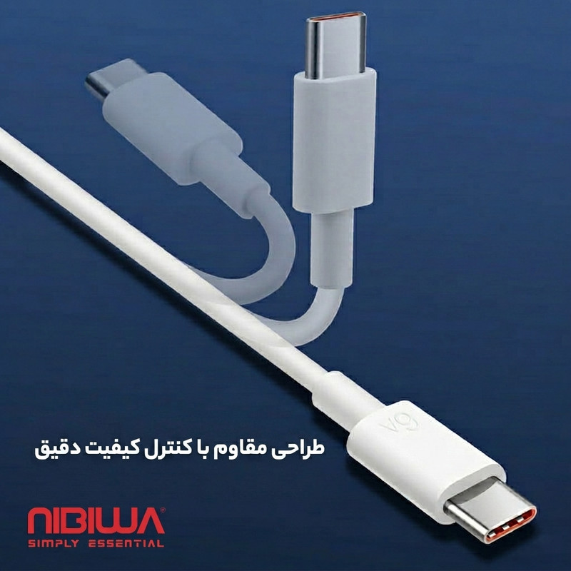 کابل تبدیل USB به USB-C نیبیوا مدل SuperChargeHonor طول یک متر