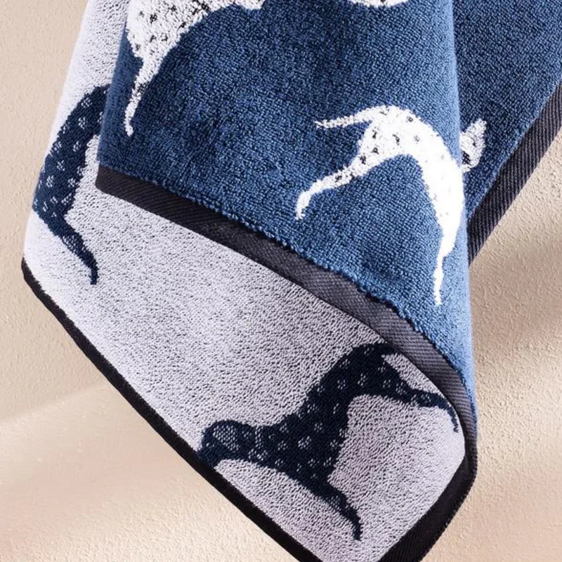 حوله دست و صورت مادام کوکو طرح Dalmatien سایز 50x85 سانتی متر