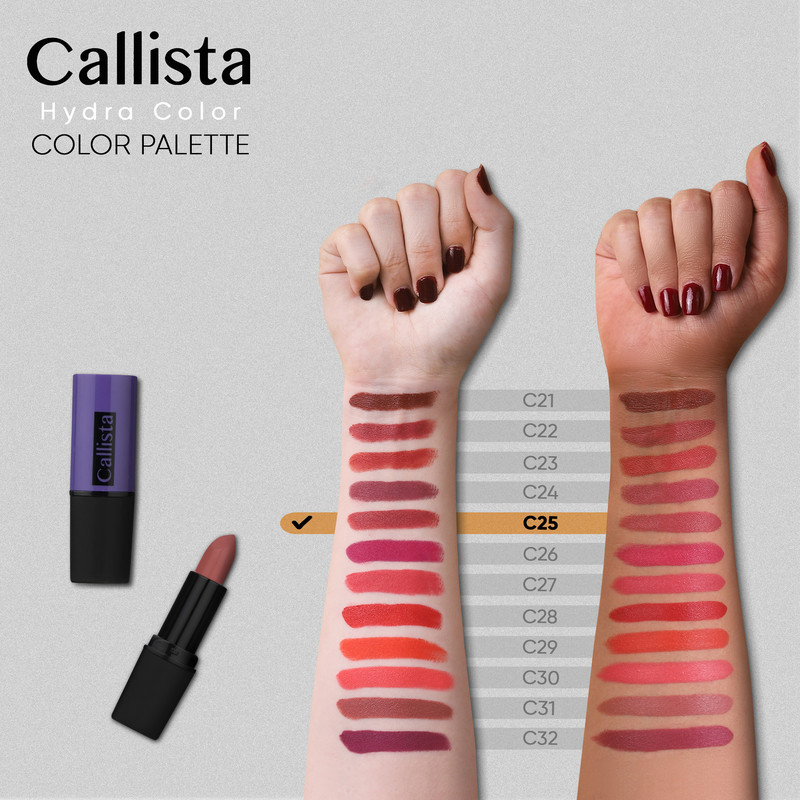 رژ لب جامد کالیستا سری Hydra Color شماره C25