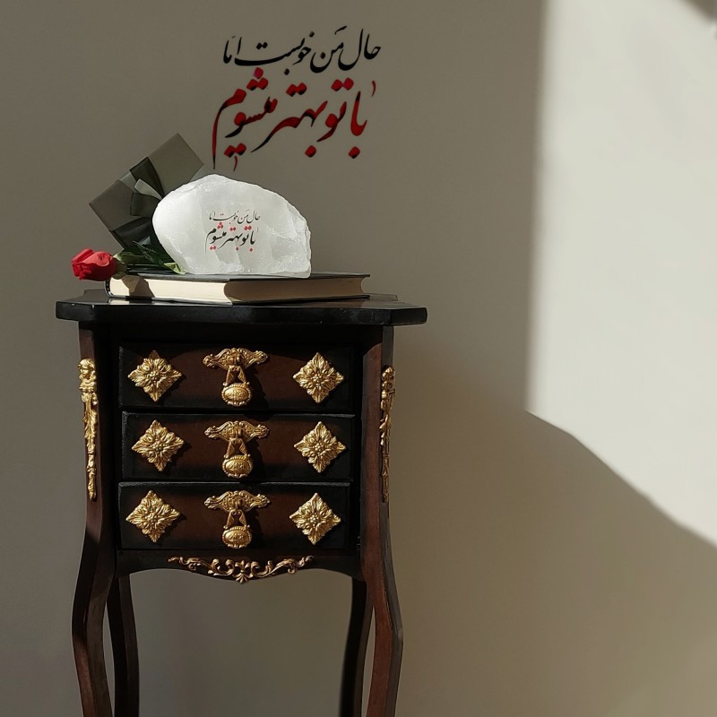 سنگ نمک دکوری طرح تیکه سنگ کد 12