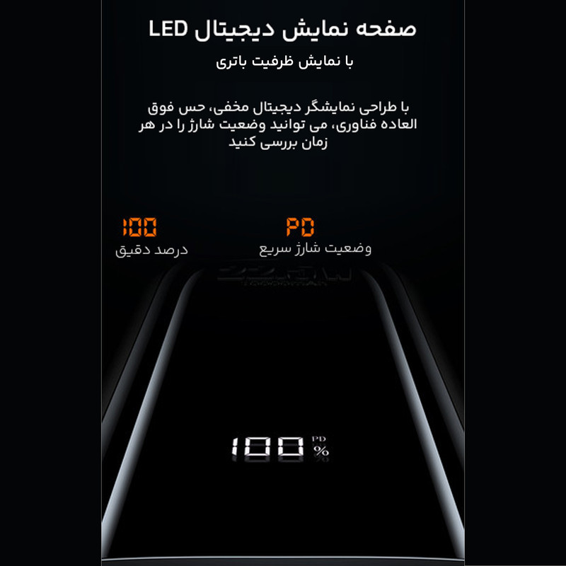 پاوربانک مک دودو مدل MC-116 ظرفیت 10000 میلی آمپر ساعت