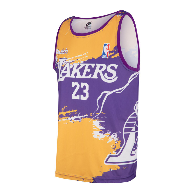 ست تاپ و شلوارک ورزشی مردانه مدل lakers کد 51050