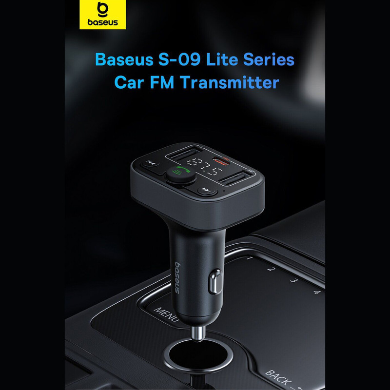 پخش‌کننده اف ام و شارژر فندکی خودرو بیسوس مدل S-09 Lite