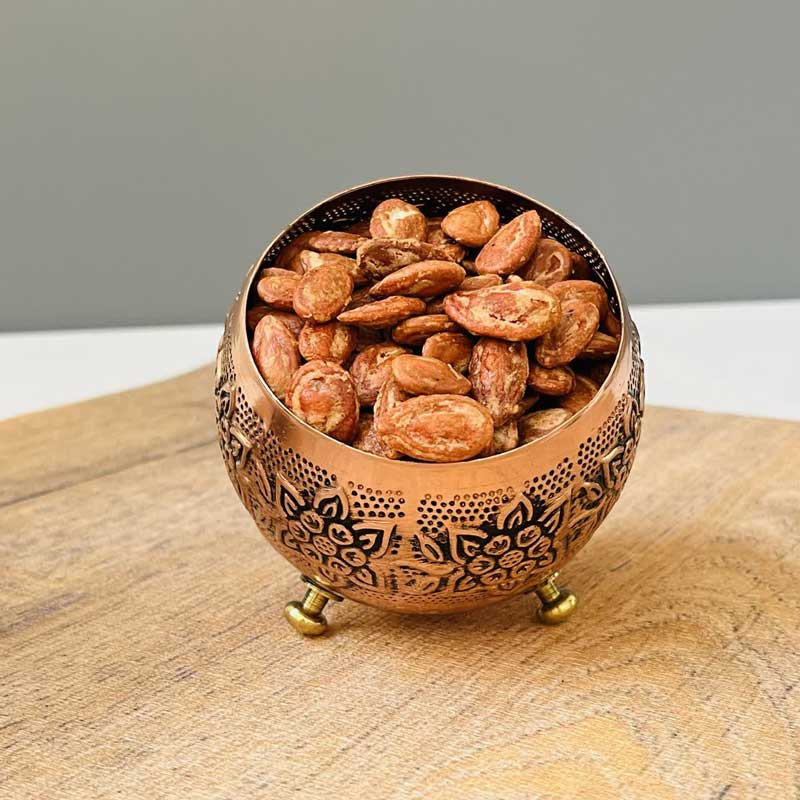 کاسه مسی مدل گوی سه پایه کد ZH245.6