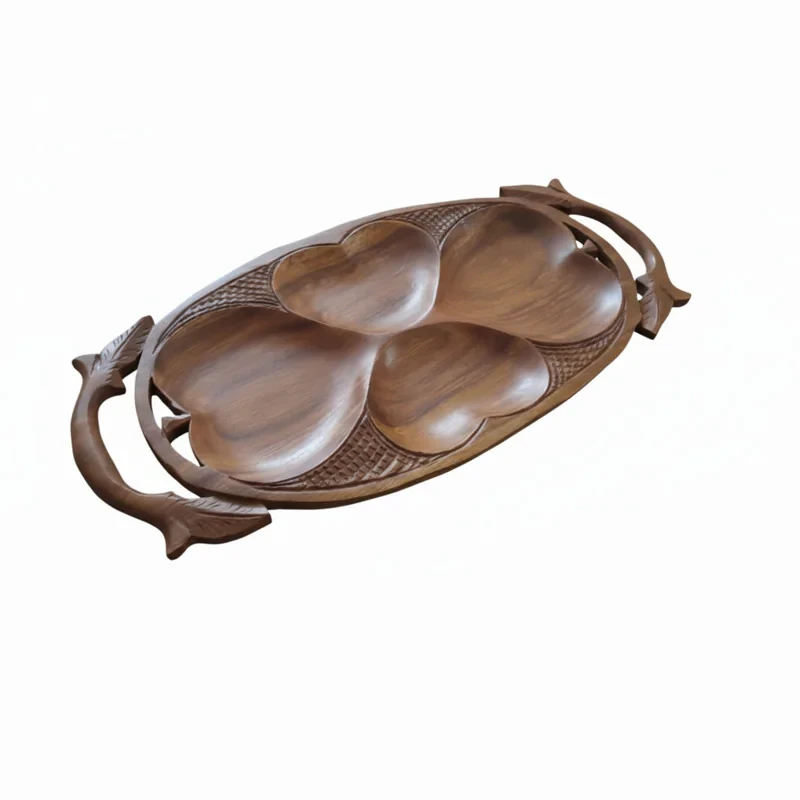 سینی چوبی طرح سرو مدل 219