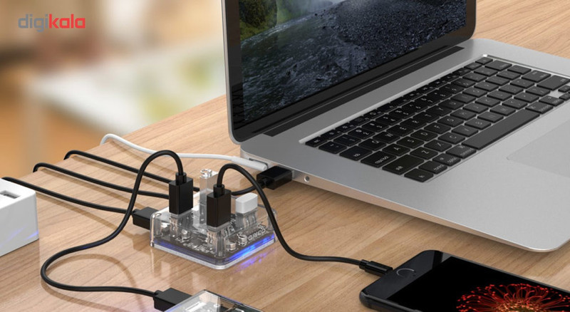 هاب USB 3.0 چهار پورت اوریکو مدل MH4U-U3-10