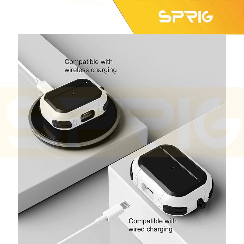 کاور اسپریگ مدل EggShell-SP مناسب برای کیس سامسونگ Galaxy Buds 3  3 Pro
