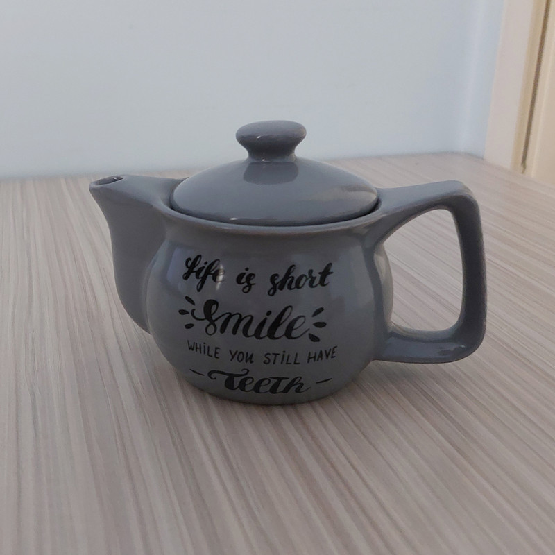 قوری طرح نوشته Life is Short کد 160219