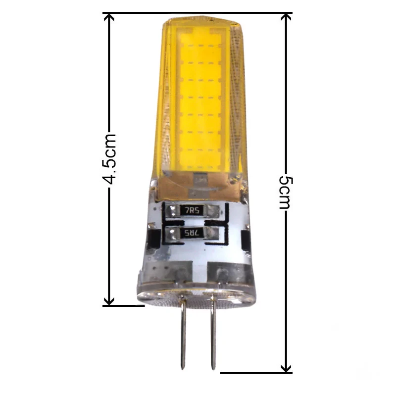 لامپ سوزنی 5 وات نوربیست مدل 5W-COB پایه G4-12V بسته 2 عددی