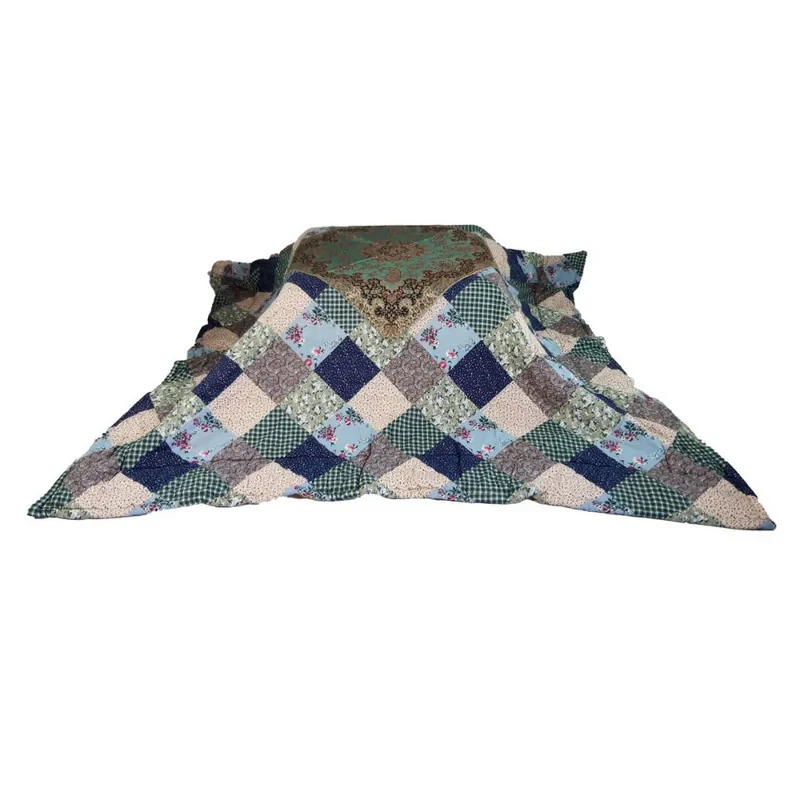 لحاف کرسی خانه سبز اسماعیلی مدل 40 تکه سایز 350x350 سانتی متر