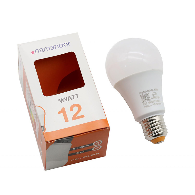 لامپ 12 وات آفتابی نمانور مدل LED پایه E27 بسته 5 عددی