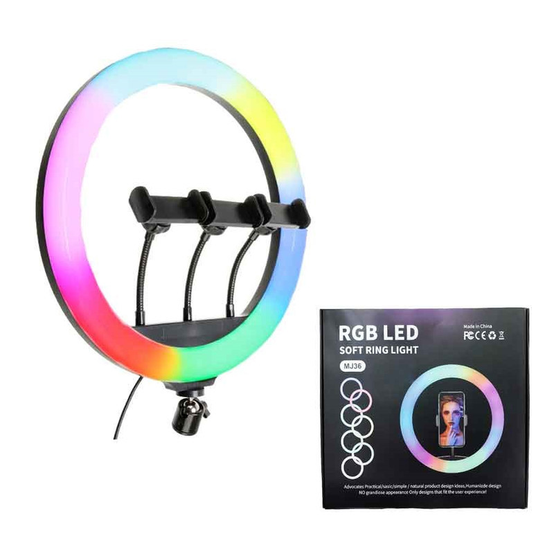 رینگ لایت مدل MJ-36 RGB