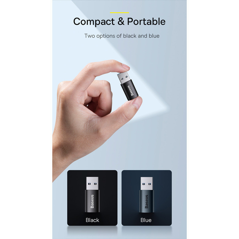 مبدل USB 3.1 به USB-C بیسوس مدل 10Gbps-OTG